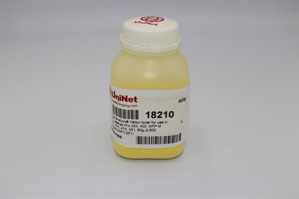 Тонер UniNet HP LJ Pro 300/400 M251/252/276/277/351/375/451/475/CP1215/1518/1525/2020/2025/CM1312/1415/2320, X-Generation, MPT-251-60, Yellow, 60г/банка