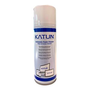 Очищувач скла, поверхонь KATUN Antistatic Screen & Surface Foam Cleaner, 400 мл, видаляє забруднення зі скла, пластику, кераміки та металу, має антистатичний ефект