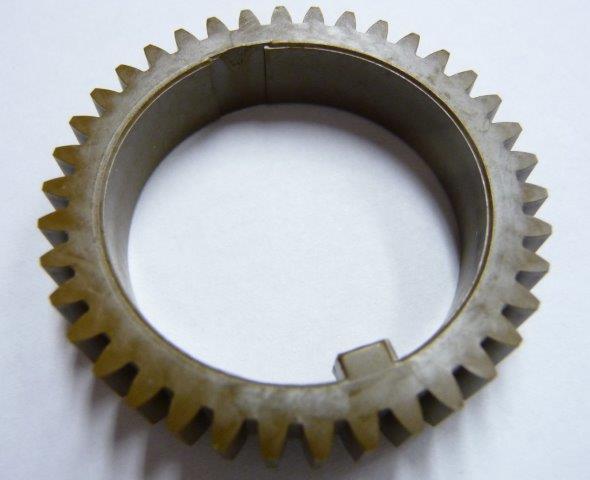 Шестерня 38T валу тефлонового Toshiba e-Studio 16/20/25/163/165/166/167/160/200/202/203/205/207/230/232/233/237/250/280/282/283/Xerox WorkCentre Pro 416/421, GEAR-HR-RLR/6LH24603000/6LA84182000/6LE95885000/6LA55018000, ORIGINAL!