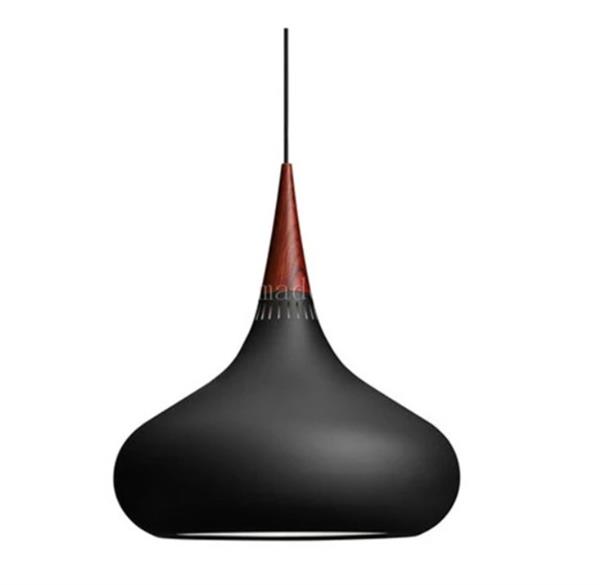 Підвісна лампа DLSS, тип лампи E27, 5W, діаметр 255мм/висота 245мм, матеріал - алюміній, колір - чорний