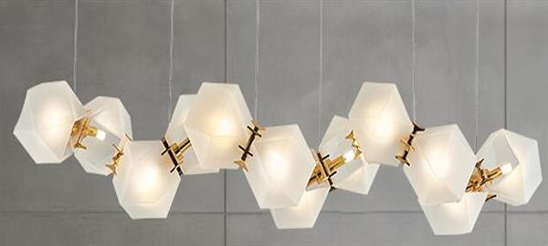 Підвісна лампа DLSS, тип лампи LED, 4W, довжина 1000мм/висота 1500мм, матеріал - скло + метал, колір - білий