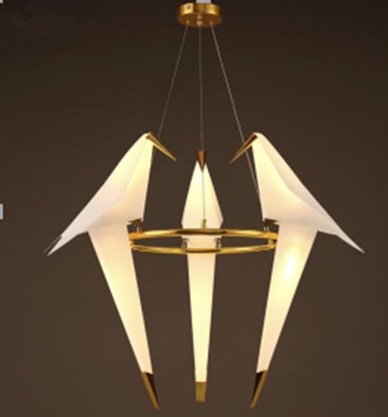 Підвісна лампа DLSS, тип лампи LED, 6W, діаметр 600мм/висота 300мм, матеріал - PVC + залізо, колір - золотистий