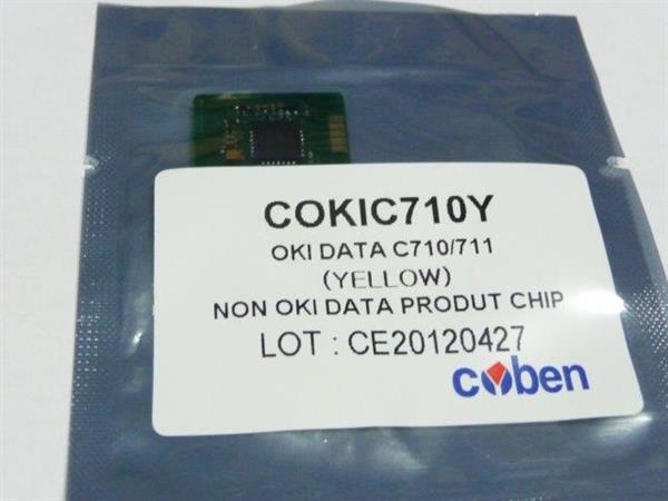 Чіп картриджа HANP OKI COLOR C710/711, Yellow, 11.5K