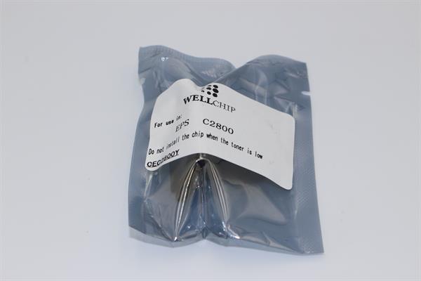 Чіп картриджа WellChip Epson AcuLaser C2800, Yellow