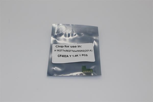 Чіп картриджа IPM HP COLOR LJ M252/277/CF402A, Yellow, 1.4K