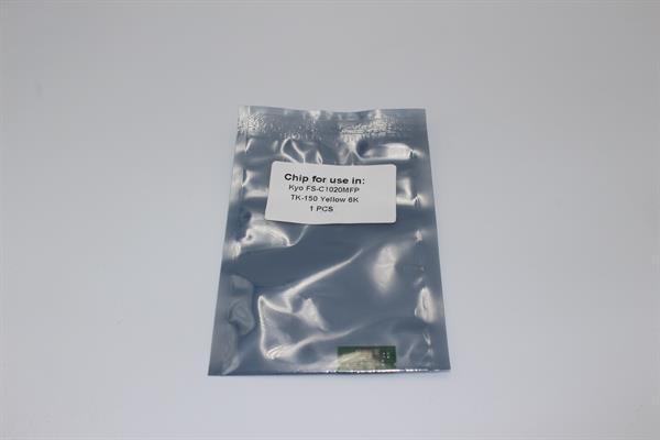 Чіп картриджа IPM Kyocera FS-C1020/TK-150, Yellow, 6K