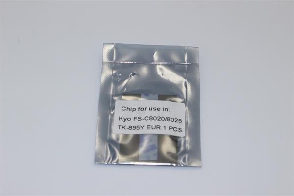Чіп картриджа IPM Kyocera FS-C8020/8025/TASKalfa 205C/255C/TK-895, EU, Yellow, 6K