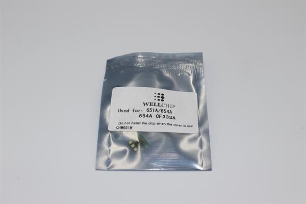 Чіп картриджа WellChip HP LJ M651/CF333A/654A, Magenta, 15K