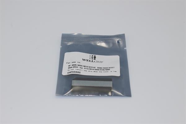 Чіп картриджа WellChip HP LJ 5500/5550/4600/4650/9500/HP 645A/Q9721A/Q9731A, Static Control chip, Cyan