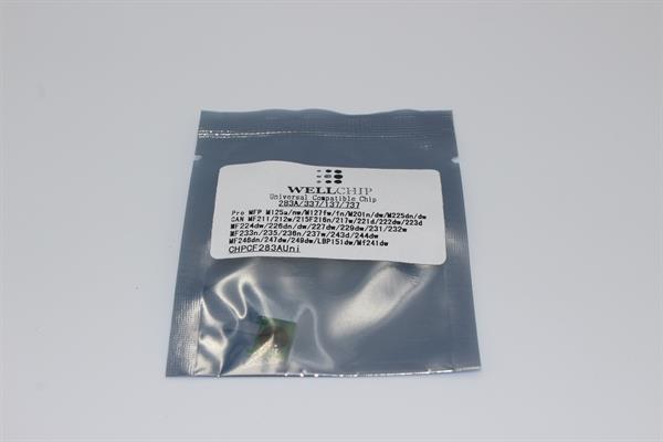 Чіп картриджа WellChip HP LJ Pro M125/127/201/225/226/Canon MF-211/212/215/216/217/221/223/226/227/229/231/232/233/236/237/244/247/249/LBP151/CF283A/Canon 737/9435B002, 1.5K/2.4K, універсальний!