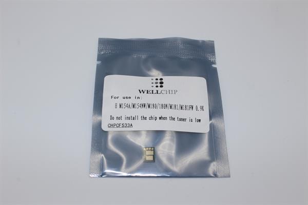 Чіп картриджа WellChip HP LJ Pro M154/180/181/CF533A/205A, Magenta, 0.9K