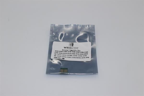 Чіп картриджа WellChip J41M HP LJ COLOR CP1025/1215/1515/1518/1525/2020/2025/CM1312/1415/2320/Pro M175/176/177/251/275/276/351/375/451/475/476/Canon LBP5050/5970/5975/7010/7018/7100/7110/7200/7210/7600/7660/7680/MF-621/623/624/626/628/722/724/725/726/727/728/729/8030/8040/8050/8080/8210/8230/8250/8280/8330/8340/8350/8360/8380/8530/8540/8550/8570/8580 + MONO HP LJ Pro M125/127/201/225/401/425/525/P1005/1006/1100/1102/1505/1560/1566/1600/1606/2035/2055/3015/M1120/1130/1132/1210/1212/1214/1522/1536/Canon LBP251/252/253/3010/3018/3050/3100/3108/3150/3250/6000/6018/6020/6030/6040/6200/6230/6240/6300/6310/6650/6670/6680/6700/6710/6750/6780/MF-411/412/414/415/416/418/419/512/515/3010/4410/4420/4430/4450/4550/4570/4580/4710/4720/4730/4750/4770/4780/4820/4830/4870/4890/5850/5870/5880/5930/5950/5960/5970/5980/6140/6160/6180/iR1133/D520/FAX-L150/170/418/CB543A/CC533A/CE313A/323A/413A/CF213A/353A/383A/Canon 716/Canon 718/Canon 729/Canon 731 + CF283A/280A/CE255A/278A/285A/505A/CB435A/436A/EXV40/Canon 712/Canon 713/Canon 719/Canon 724/Canon 725/Canon 726/Canon 728, САМИЙ універсальний ІНТЕЛЕКТУАЛЬНИЙ чіп для кольорових та монохромних картриджів! Magenta