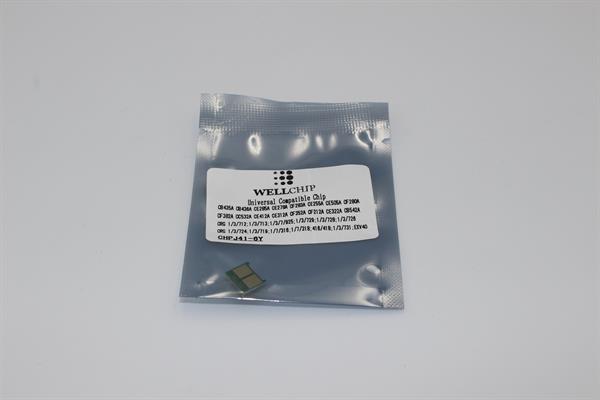 Чіп картриджа WellChip J41Y HP LJ COLOR CP1025/1215/1515/1518/1525/2020/2025/CM1312/1415/2320/Pro M175/176/177/251/275/276/351/375/451/475/476/Canon LBP5050/5970/5975/7010/7018/7100/7110/7200/7210/7600/7660/7680/MF-621/623/624/626/628/722/724/725/726/727/728/729/8030/8040/8050/8080/8210/8230/8250/8280/8330/8340/8350/8360/8380/8530/8540/8550/8570/8580 + MONO HP LJ Pro M125/127/201/225/401/425/525/P1005/1006/1100/1102/1505/1560/1566/1600/1606/2035/2055/3015/M1120/1130/1132/1210/1212/1214/1522/1536/Canon LBP251/252/253/3010/3018/3050/3100/3108/3150/3250/6000/6018/6020/6030/6040/6200/6230/6240/6300/6310/6650/6670/6680/6700/6710/6750/6780/MF-411/412/414/415/416/418/419/512/515/3010/4410/4420/4430/4450/4550/4570/4580/4710/4720/4730/4750/4770/4780/4820/4830/4870/4890/5850/5870/5880/5930/5950/5960/5970/5980/6140/6160/6180/iR1133/D520/FAX-L150/170/418/CB542A/CC532A/CE312A/322A/412A/CF212A/352A/382A/Canon 716/Canon 718/Canon 729/Canon 731 + CF283A/280A/CE255A/278A/285A/505A/CB435A/436A/EXV40/Canon 712/Canon 713/Canon 719/Canon 724/Canon 725/Canon 726/Canon 728, САМИЙ універсальний ІНТЕЛЕКТУАЛЬНИЙ чіп для кольорових та монохромних картриджів! YELLOW