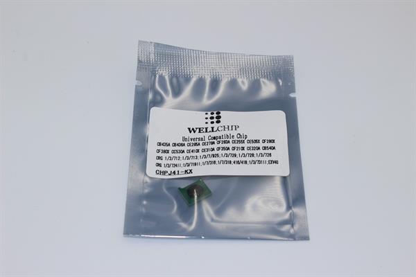 Чіп картриджа WellChip J41KX HP LJ COLOR CP1025/1215/1515/1518/1525/2020/2025/CM1312/1415/2320/Pro M175/176/177/251/275/276/351/375/451/475/476/Canon LBP5050/5970/5975/7010/7018/7100/7110/7200/7210/7600/7660/7680/MF-621/623/624/626/628/722/724/725/726/727/728/729/8030/8040/8050/8080/8210/8230/8250/8280/8330/8340/8350/8360/8380/8530/8540/8550/8570/8580 + MONO HP LJ Pro M125/127/201/225/401/425/525/P1005/1006/1100/1102/1505/1560/1566/1600/1606/2035/2055/3015/M1120/1130/1132/1210/1212/1214/1522/1536/Canon LBP251/252/253/3010/3018/3050/3100/3108/3150/3250/6000/6018/6020/6030/6040/6200/6230/6240/6300/6310/6650/6670/6680/6700/6710/6750/6780/MF-411/412/414/415/416/418/419/512/515/3010/4410/4420/4430/4450/4550/4570/4580/4710/4720/4730/4750/4770/4780/4820/4830/4870/4890/5850/5870/5880/5930/5950/5960/5970/5980/6140/6160/6180/iR1133/D520/FAX-L150/170/418/CB540X/CC530X/CE310A/320X/410X/CF210X/350A/380X/Canon 716H/Canon 718H/Canon 729/Canon 731H + CF283A/280X/CE255X/278A/285A/505X/CB435A/436A/EXV40/Canon 712/Canon 713/Canon 719H/Canon 720/Canon 724H/Canon 725/Canon 726/Canon 728, САМИЙ універсальний ІНТЕЛЕКТУАЛЬНИЙ чіп для кольорових та монохромних картриджів! BLACK