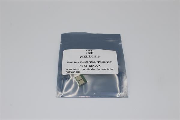 Чіп картриджа WellChip HP LJ Enterprise 500 M551/CE400X/507X, Black, 11K