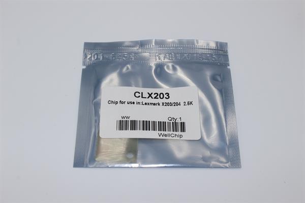Чіп картриджа WellChip Lexmark X203/204/52G0027, 2.5K