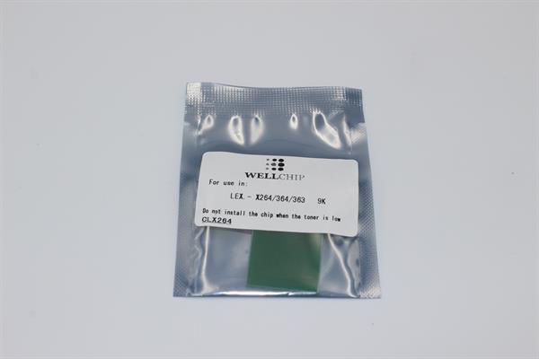 Чіп картриджа WellChip Lexmark X264/363/364, 9K