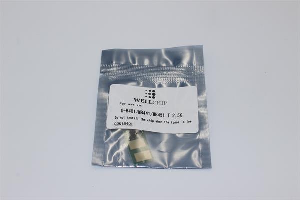 Чіп картриджа WellChip OKI B401/MB441/451/44992401/44992402/44992404, 2.5K