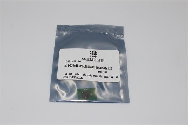 Чіп картриджа WellChip OKI B432/512/MB492/562/45807121/45807111, 12K