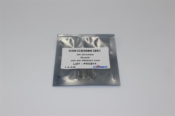 Чіп картриджа HANP для OKI C830/810 (CYBEN®) Black, 8K