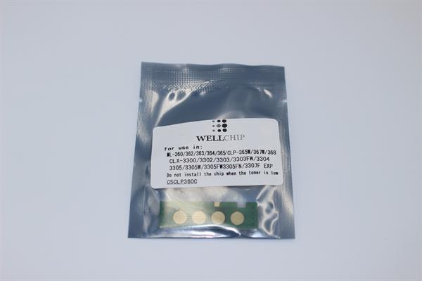 Чіп картриджа WellChip Samsung CLP-360/362/363/364/365/366/367/368/CLX-3300/3302/3303/3304/3305/3306/3307/Xpress SL-C410/460/CLP-C406S, Cyan, 1K