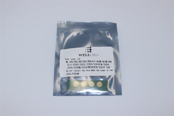 Чіп картриджа WellChip Samsung CLP-360/362/363/364/365/366/367/368/CLX-3300/3302/3303/3304/3305/3306/3307/Xpress SL-C410/460/CLP-M406S, Magenta, 1K