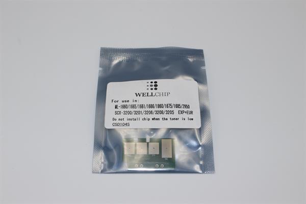 Чіп картриджа WellChip Samsung ML-1660/1661/1665/1667/1670/1671/1675/1676/1677/1685/1860/1865/1867/SCX-3200/3201/3205/3206/3208, MLT-D104S, EXP, 1.5K