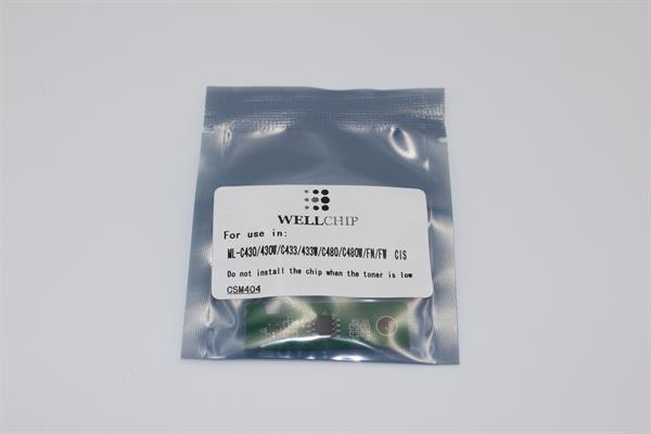 Чіп картриджа WellChip Samsung Xpress SL-C430/432/433/480/482/CLP-M404S, Magenta, 1K - support firmware V3.00.01.21