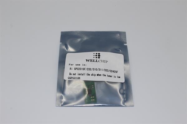Чіп картриджа WellChip Ricoh Aficio SP C231/232/242/310/311/320, Black, 7.2K