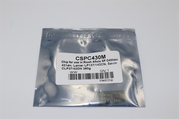 Чіп картриджа WellChip Ricoh Aficio SP C430, Magenta, 21K