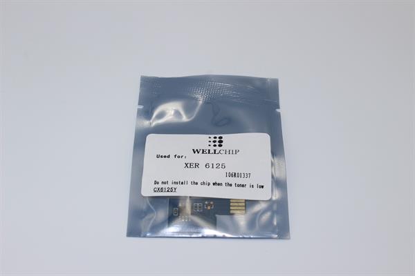 Чіп картриджа WellChip Xerox Phaser 6125/106R01337, Yellow, 1K