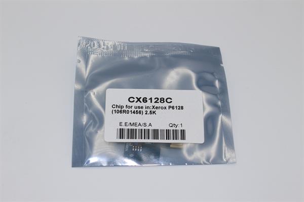 Чіп картриджа WellChip Xerox Phaser 6128/106R01456, Cyan, 2.5K