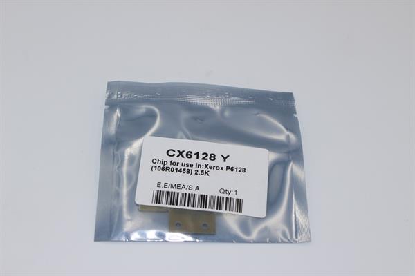 Чіп картриджа WellChip Xerox Phaser 6128/106R01458, Yellow, 2.5K