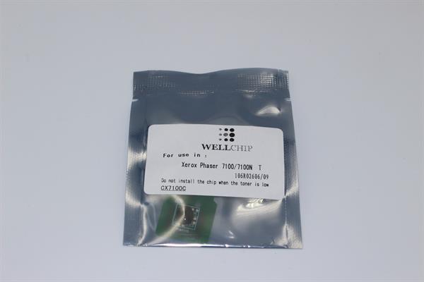 Чіп картриджа WellChip Xerox Phaser 7100/106R02606, Cyan, 4.5K