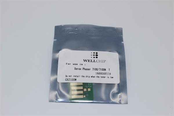 Чіп картриджа WellChip Xerox Phaser 7100/106R02607, Magenta, 4.5K