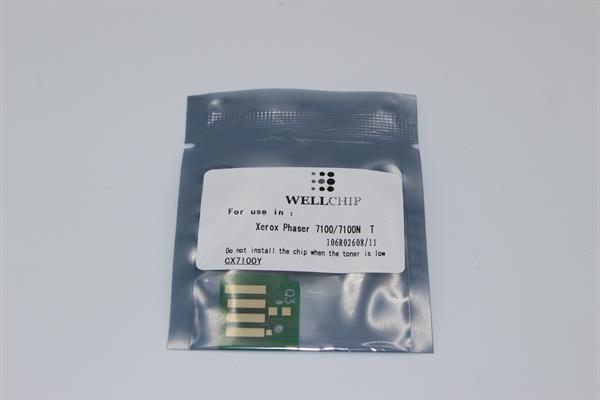 Чіп картриджа WellChip Xerox Phaser 7100/106R02608, Yellow, 4.5K