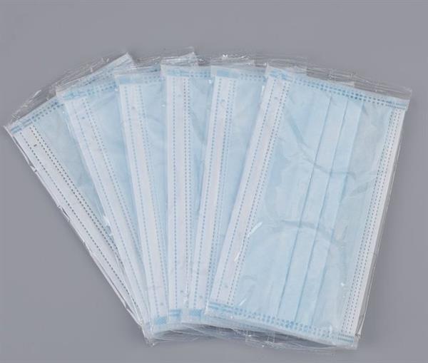 Маска захисна тришарова в індивидуальній упаковці CHI, синя