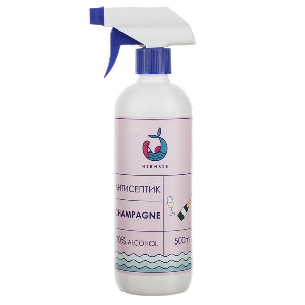 Антисептик-спрей для рук Mermade Champagne, 500 мл