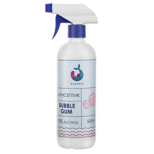 Антисептик-спрей для рук Mermade Bubble gum, 500 мл