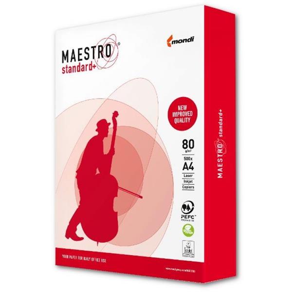 Папір офісний А4 Maestro Standard+, 80г/м2, 500 арк/пачка