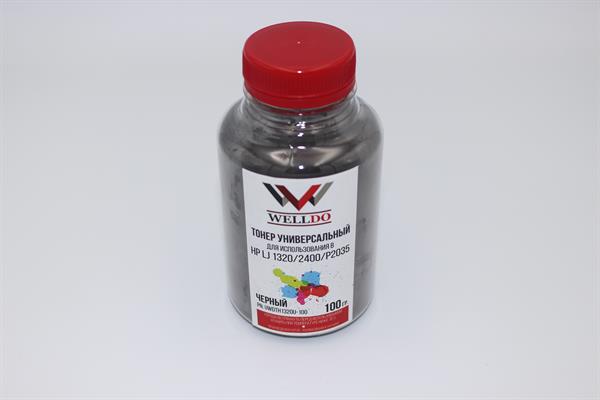 Тонер WELLDO HP LJ 1320/1160/1000/1010/1012/1015/1018/1020/1022/1200/1220/5L/6L/2100/2200/2300/2400/2410/2420/2430/3100/3105/3300/3310/3320/3330/3380/3390/3392/5200/8000/P2014/2015/2035/2055/3005/3015/M3027/3035/5025/5035/M102/104/106/130/132/134/Canon LBP440/445/460/465/660/1210/2460/EP-A/Q5949A/Q2610A/C4096A/Q7553A/Q7516A/Q7570A/Q7551A/Q6511A/C3909A/Q2612A/CE505A/CE255A/C7115A/Q3906A/CF217A/CF219A/CF234A, універсальний, СУПЕР ЯКІСТЬ не поступається STATIC CONTROL! Packed in Ukraine! з мішка WDTH1320U! 100г/банка