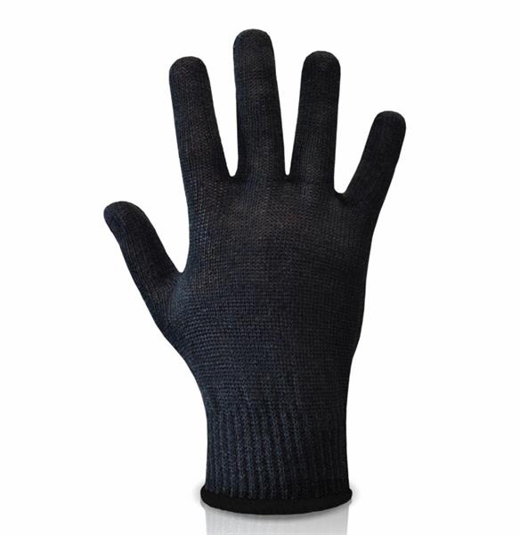 Рукавички 3 нитки чорні, 70% бавовна/30% поліестер, виготовлено в Україні!