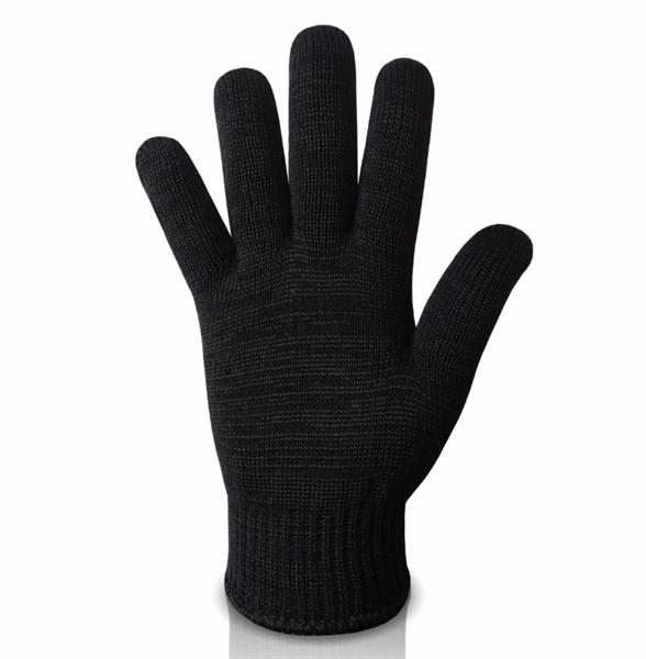 Рукавички 4 нитки чорні, 70% бавовна/30% поліестер, виготовлено в Україні!