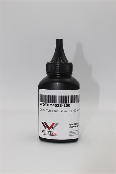 Тонер WELLDO HP COLOR LJ M252/274/277/452/477/M552/M553/M577/Canon MF-631/632/633/634/635/641C/643C/645C/730/732C/734C/735C/LBP610/611/612/613/621C/623C/650/653/654/710C/712C/5480/7780/CP1025/1210/1215/1510/1515/1518/1525/CM1312/1415/M175/251/275/276/CF360A/CF400A/CE400A/201A/CF410A/410A/CE410A/305A/CF530A/CF540A/Canon 040/Canon 045/Canon 046/Canon 054/CB540A/125A/CE310A/126A/CE320A/128A/CF210A/131A З ЛІЙКОЮ, Black, 100г/банка