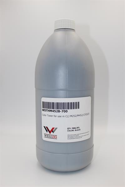 Тонер WELLDO HP COLOR LJ M252/274/277/452/477/M552/M553/M577/Canon MF-631/632/633/634/635/641C/643C/645C/730/732C/734C/735C/LBP610/611/612/613/621C/623C/650/653/654/710C/712C/5480/7780/CP1025/1210/1215/1510/1515/1518/1525/CM1312/1415/M175/251/275/276/CF360A/CF400A/CE400A/201A/CF410A/410A/CE410A/305A/CF530A/CF540A/Canon 040/Canon 045/Canon 046/Canon 054/CB540A/125A/CE310A/126A/CE320A/128A/CF210A/131A З ЛІЙКОЮ, Black, 700г/банка