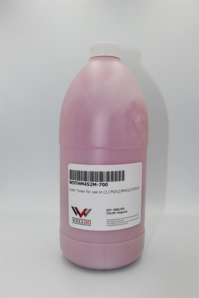 Тонер WELLDO HP COLOR LJ M252/277/452/477/Canon MF-631/632/633/634/635/730/LBP610/611/612/613/650/654/CF403A/201A/CF413A/410A/CE413A/305A/Canon 045/Canon 046, CP1025/1210/1215/1510/1515/1518/1525/CM1312/1415/M175/251/275/276/CB543A/125A/CE313A/126A/CE323A/128A/CF213A/131A З ЛІЙКОЮ, 700г/банка