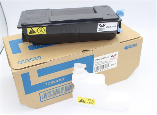 Картридж WELLDO Kyocera ECOSYS M3040dn/3540dn/FS-2100/TK-3100, з чіпом + бункер, TOMOEGAWA, 12500 копій/туба