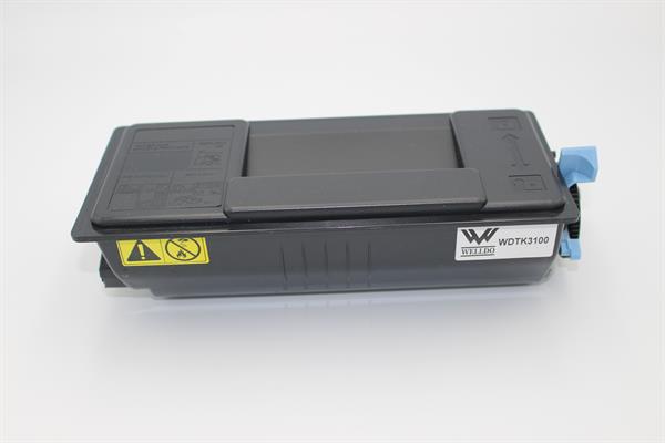 Картридж WELLDO Kyocera ECOSYS M3040dn/3540dn/FS-2100/TK-3100, з чіпом + бункер, TOMOEGAWA, 12500 копій/туба