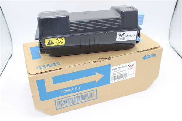 Картридж WELLDO Kyocera ECOSYS M3550/3560/FS-4200/4300/TK-3130, з чіпом + бункер, TOMOEGAWA, 25000 копій/туба