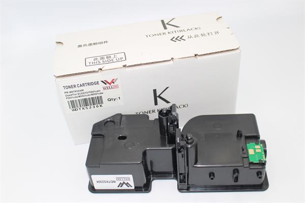 Картридж WELLDO Kyocera ECOSYS P5021/M5521/TK-5230, з чіпом, Black, SAKATA, 2600 копій/туба